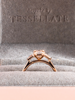 Load image into Gallery viewer, Lauren Ring - Moissanite - 18k Rose Gold
