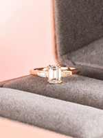 Load image into Gallery viewer, Lauren Ring - Moissanite - 18k Rose Gold

