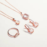 Load image into Gallery viewer, Bianca Necklace (Moonstone) - Rose Gold Plated
