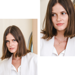 Load image into Gallery viewer, Laura Necklace (Aquamarine) - Rose Gold Plated
