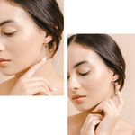 Load image into Gallery viewer, Pamela Earrings (Amethyst) - Rhodium Plated
