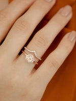 Load image into Gallery viewer, Lydia Ring (Rose Quartz) - Rose Gold Plated
