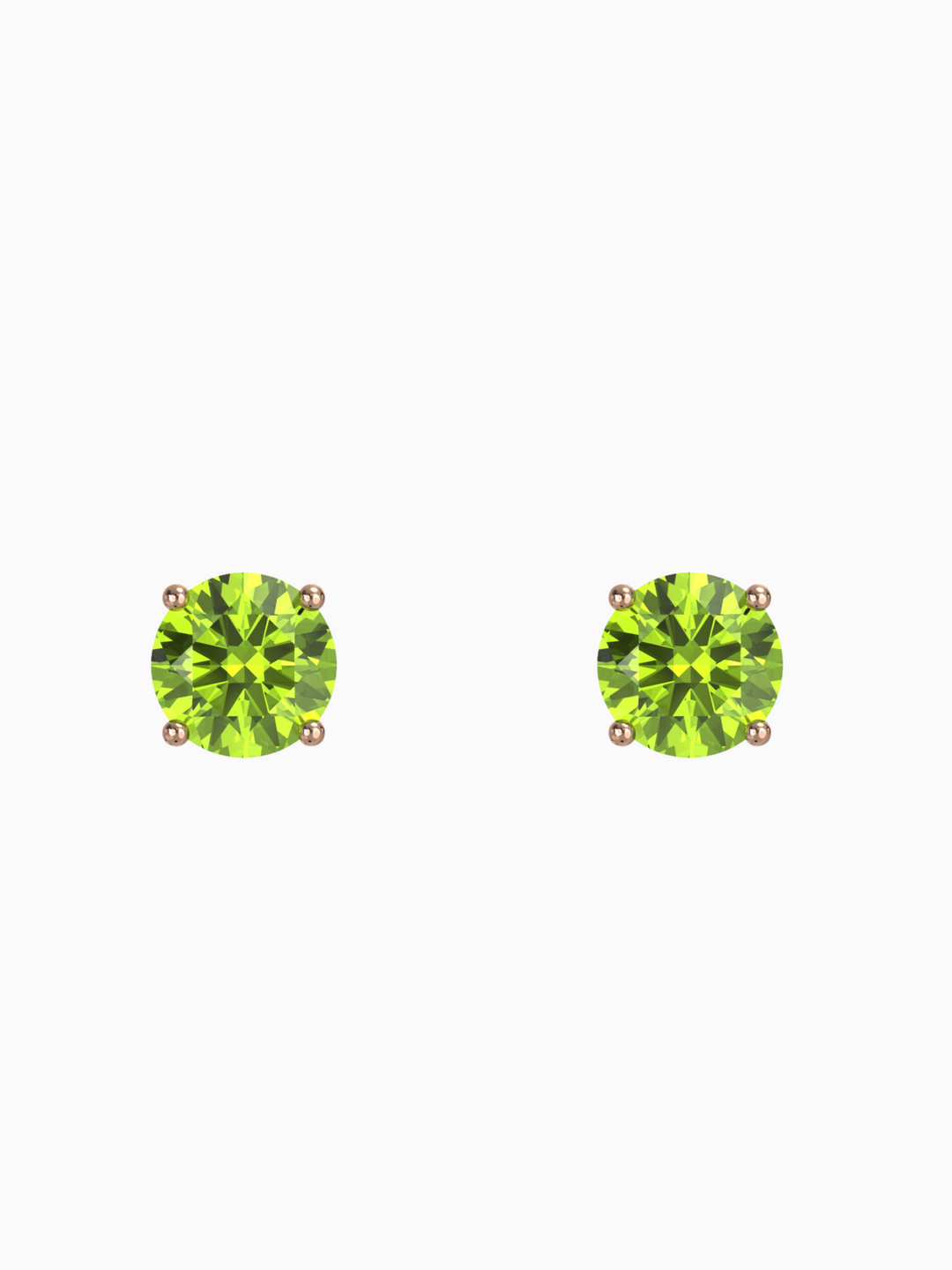 Lynn Earring (Peridot) - Rose Gold Plated