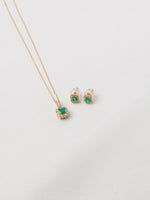 Load image into Gallery viewer, Emerald Princess 18K Yellow Gold Necklace
