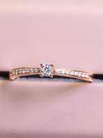 Load image into Gallery viewer, Promise Diamond Ring - 18K Rose Gold
