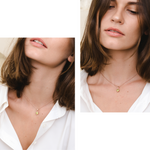 Load image into Gallery viewer, Bianca Necklace (Peridot) - Rose Gold Plated
