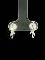 Load image into Gallery viewer, Drop Branch Earrings - 18K White Gold
