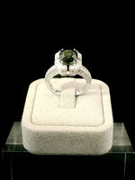 Load image into Gallery viewer, Green Teal Sapphire Ring
