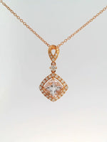 Load image into Gallery viewer, Morganite Diamond Necklace
