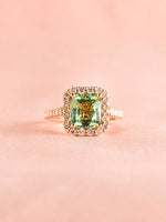 Load image into Gallery viewer, Sharon Ring - Mint Tourmaline - 18K Rose Gold
