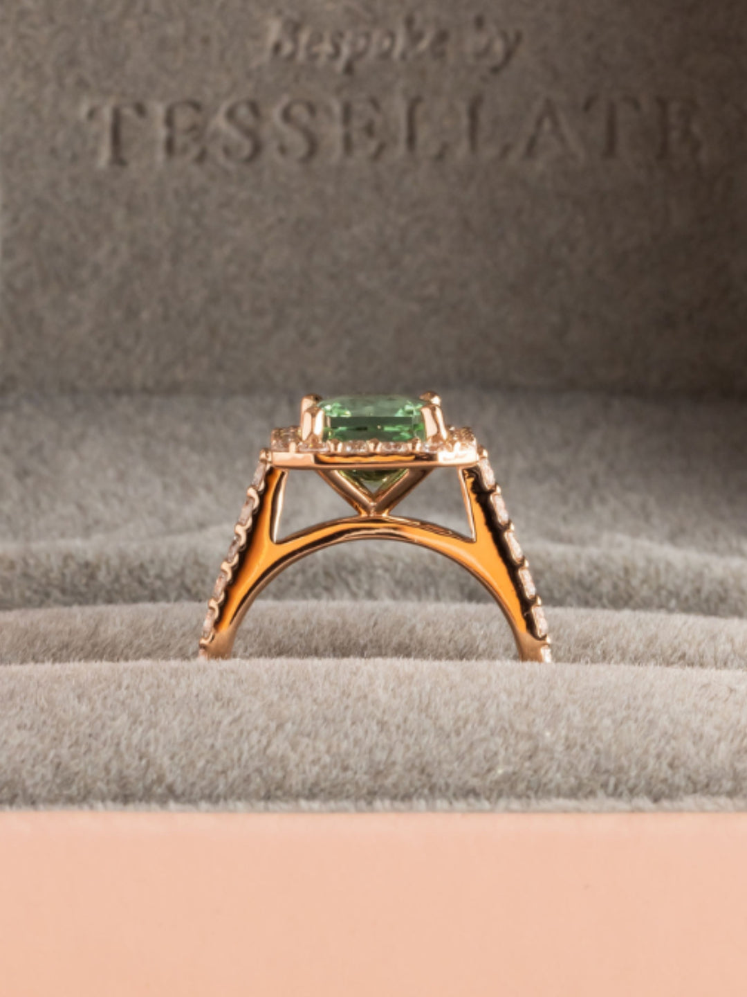 Sharon Ring - Mint Tourmaline - 18K Rose Gold