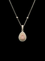 Load image into Gallery viewer, Pink Diamond (Fancy Light Pinkish Purple) Necklace - 18K Gold &amp; Platinum
