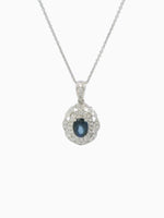 Load image into Gallery viewer, 0.6 ct Sapphire Necklace

