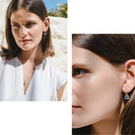 Load image into Gallery viewer, Wylie Earrings (Sky Blue Topaz) - Rhodium Plated
