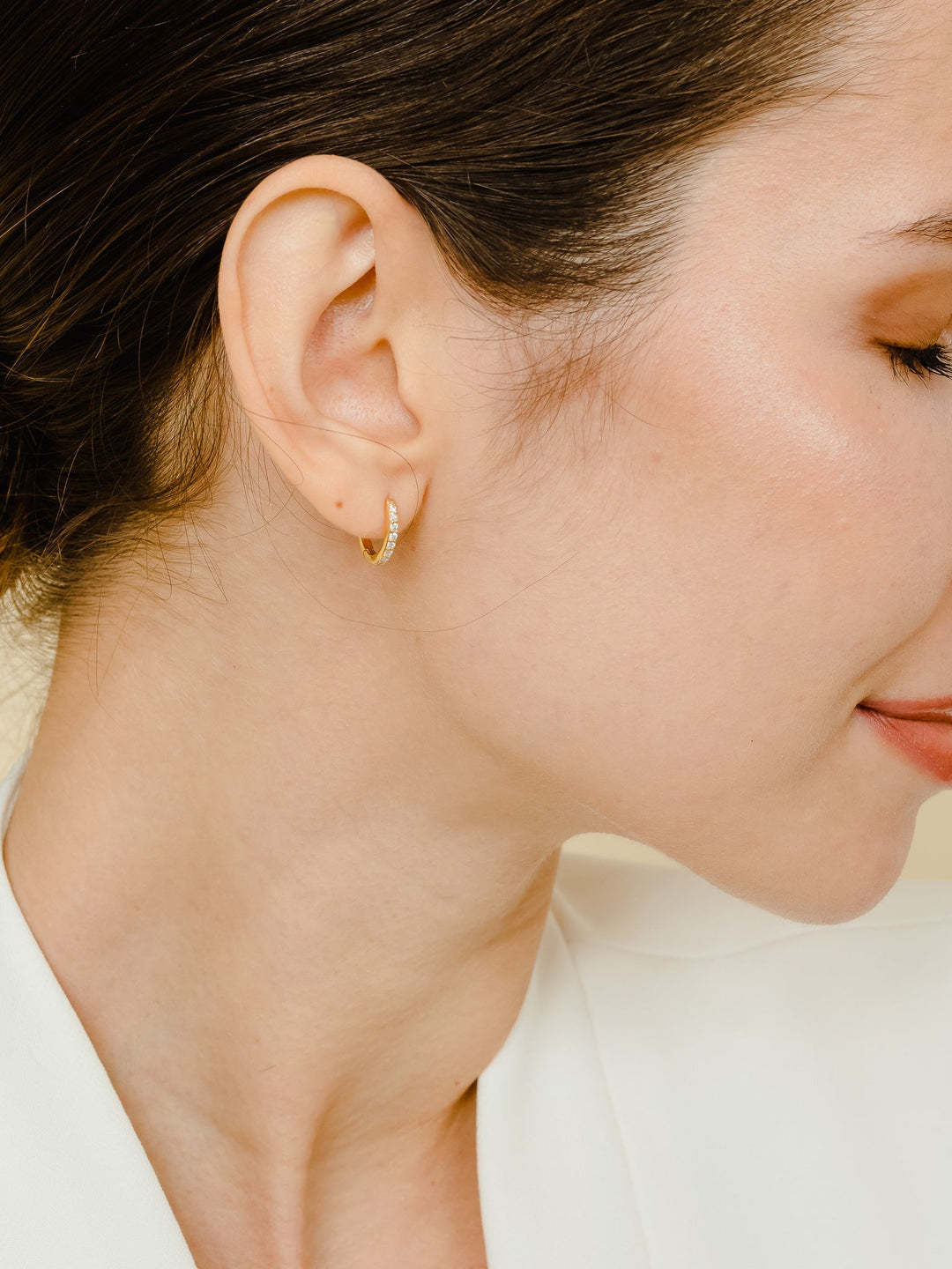 Wilma Earrings (Zirconia) - Yellow Gold Plated