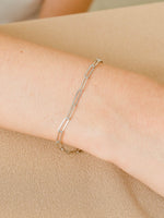 Load image into Gallery viewer, Mae Link Bracelet - Rhodium Plated
