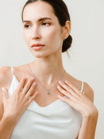 Load image into Gallery viewer, Bianca Necklace (Labradorite) - Rhodium Plated
