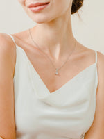Load image into Gallery viewer, Bianca Necklace (Rose Quartz) - Rhodium Plated
