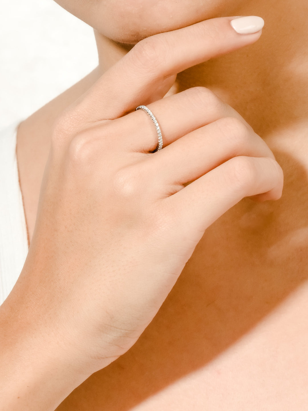Bridget Ring (Diamonds) - 18K White Gold
