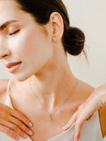 Load image into Gallery viewer, Bianca Necklace (Citrine) - Rhodium Plated
