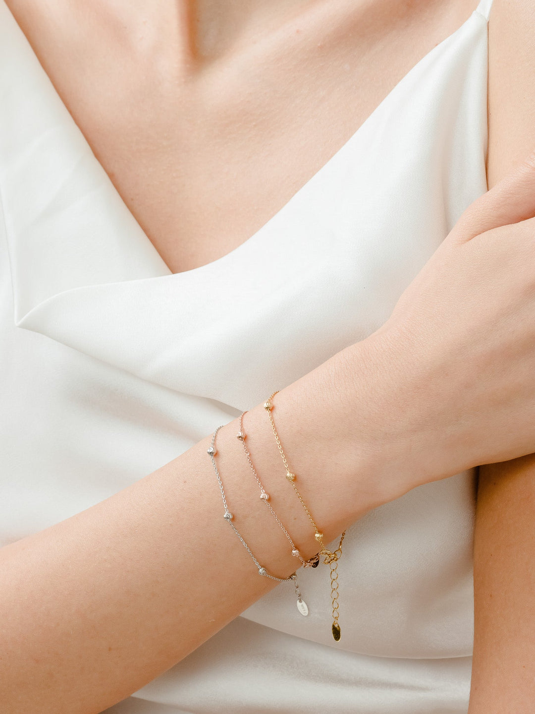Miley Chain Bracelet - Rhodium Plated