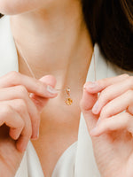 Load image into Gallery viewer, Bianca Necklace (Citrine) - Rose Gold Plated
