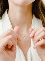Load image into Gallery viewer, Bianca Necklace (Rose Quartz) - Rose Gold Plated
