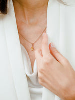 Load image into Gallery viewer, Laura Necklace (Citrine) - Rose Gold Plated
