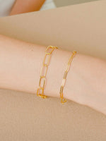 Load image into Gallery viewer, Mabel Link Thick Bracelet - Yellow Gold Plated
