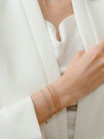 Load image into Gallery viewer, Mira Double Chain Bracelet - Rose Gold Plated
