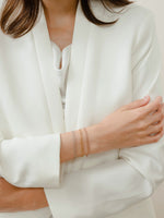 Load image into Gallery viewer, Mira Double Chain Bracelet - Yellow Gold Plated
