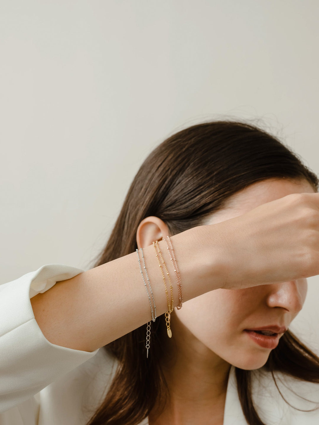Mira Double Chain Bracelet - Yellow Gold Plated