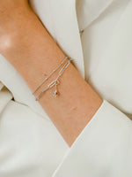 Load image into Gallery viewer, Mira Chain Bracelet - Rhodium Plated

