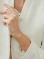 Load image into Gallery viewer, Mira Chain Bracelet - Rhodium Plated
