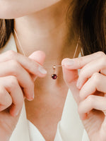 Load image into Gallery viewer, Bianca Necklace (Rhodolite Garnet) - Rose Gold Plated
