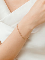 Load image into Gallery viewer, Mae Link Bracelet - Rose Gold Plated
