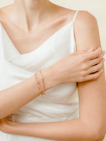 Load image into Gallery viewer, Mae Link Bracelet - Rose Gold Plated
