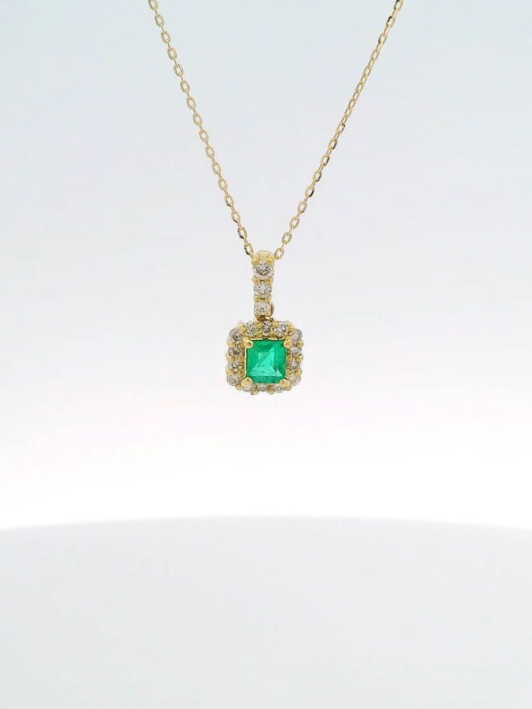 Emerald Princess 18K Yellow Gold Necklace