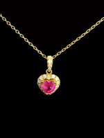 Load image into Gallery viewer, Pink Ruby Necklace
