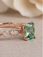 Load image into Gallery viewer, Veronica - Mint Tourmaline - 14k Rose Gold
