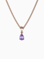 Load image into Gallery viewer, Laura Necklace (Amethyst) - Rose Gold Plated
