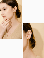 Load image into Gallery viewer, Lynn Earring (Peridot) - Rhodium Plated
